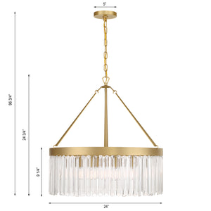 Emorick 24'' Eight Light Chandelier, Modern Gold Alt 5.jpg