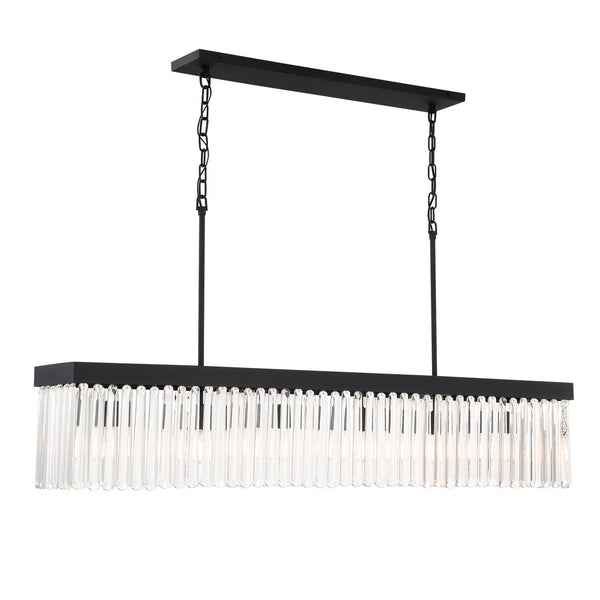 Emorick 7.25'' Six Light Chandelier, Black - Alternate Product Image 1.jpg