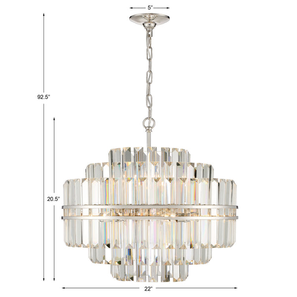 Hayworth 22'' 12 Light Chandelier, Polished Nickel Alt 4.jpg