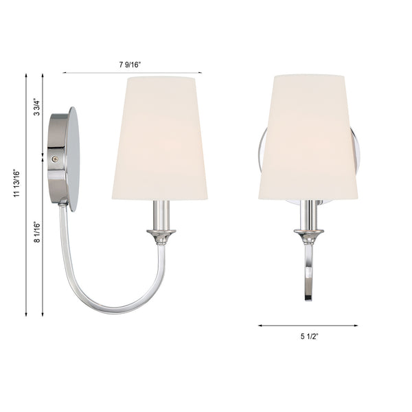 Payne 5.5'' One Light Wall Sconce, Polished Chrome Alt 5.jpg