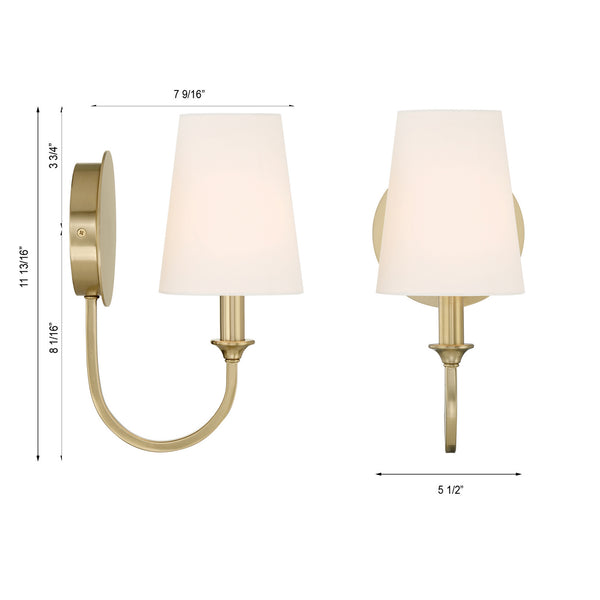 Payne 5.5'' One Light Wall Sconce, Gold Alt 5.jpg