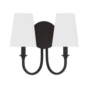 Payne 13.5'' Two Light Wall Sconce, Black - Alternate Product Image 1.jpg