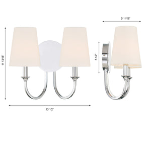 Payne 13.5'' Two Light Wall Sconce, Polished Chrome Alt 5.jpg