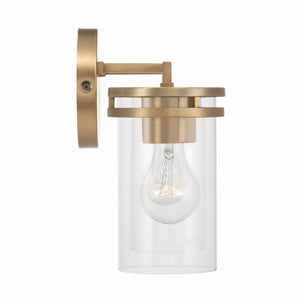 Loren 14.25" Two Light Vanity, Aged Brass