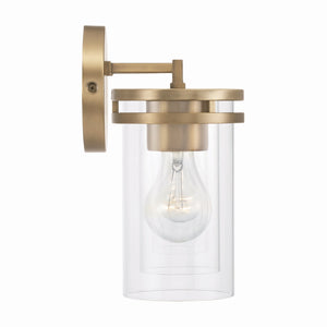 Loren 24" Three Light Vanity, Aged Brass