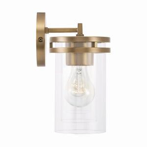 Loren 33.5" Four Light Vanity, Aged Brass