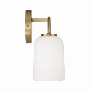 Mila 23.5" Three Light Vanity, Aged Brass