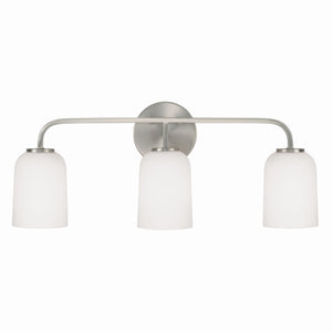 Mila 23.5" Three Light Vanity, Brushed Nickel