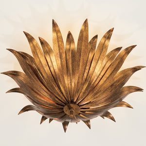 Evie 18'' Three Light Semi-Flush Mount, Antique Gold - Alternate Product Image 2.jpg