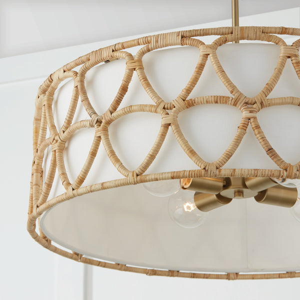 Tatum 28'' Four Light Pendant, Matte Brass - Alternate Product Image 2.jpg