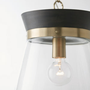 Flynn 12'' One Light Pendant, Black Stain and Matte Brass - Alternate Product Image 2.jpg