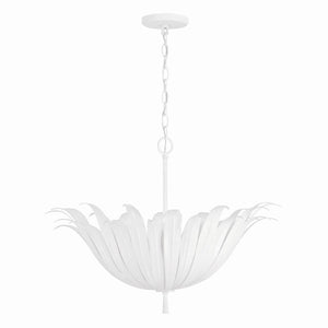Evie 24'' Four Light Pendant, Textured White - Alternate Product Image 1.jpg