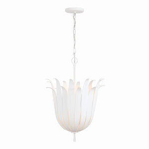Evie 16'' Four Light Pendant, Textured White - Alternate Product Image 1.jpg