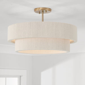 Bryn 20" Four Light Pendant, Matte Brass