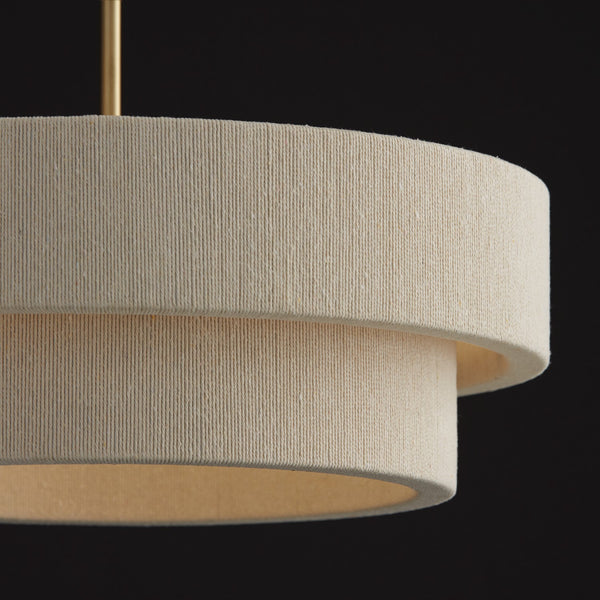 Bryn 20" Four Light Pendant, Matte Brass
