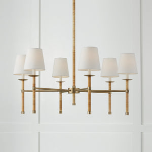 Tatum 38'' Six Light Chandelier, Matte Brass - Alternate Product Image 2.jpg
