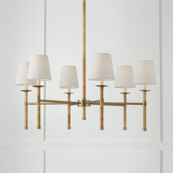 Tatum 38'' Six Light Chandelier, Matte Brass - Alternate Product Image 2.jpg