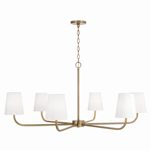 Brady 47'' Six Light Chandelier, Aged Brass - Alternate Product Image 1.jpg