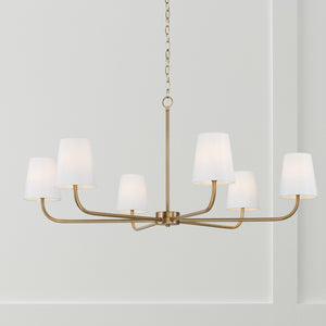 Brady 47'' Six Light Chandelier, Aged Brass - Alternate Product Image 2.jpg
