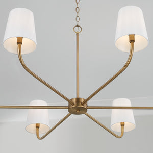 Brady 47'' Six Light Chandelier, Aged Brass - Alternate Product Image 3.jpg