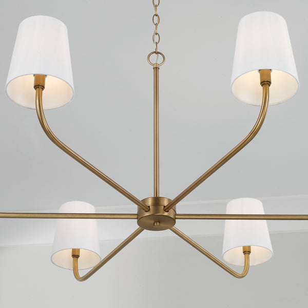 Brady 47'' Six Light Chandelier, Aged Brass - Alternate Product Image 3.jpg