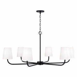 Brady 47'' Six Light Chandelier, Matte Black - Alternate Product Image 1.jpg