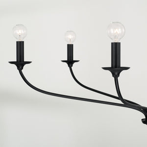 Rydley 39.75'' Six Light Chandelier, Matte Black - Alternate Product Image 3.jpg