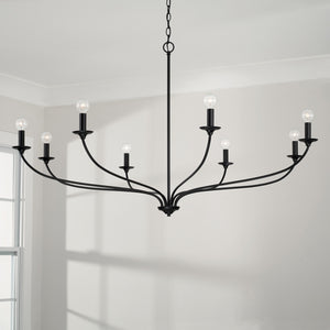 Rydley 52'' Eight Light Chandelier, Matte Black - Alternate Product Image 2.jpg