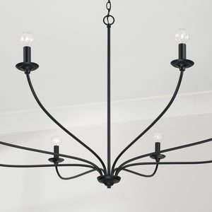 Rydley 52'' Eight Light Chandelier, Matte Black - Alternate Product Image 3.jpg