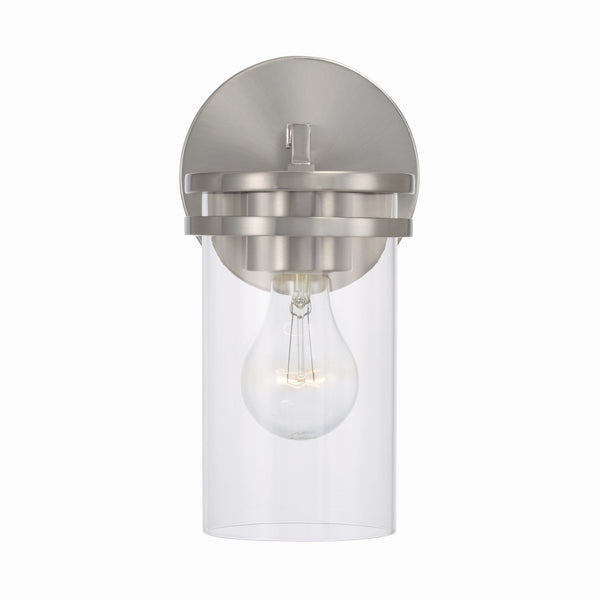 Loren 5" One Light Wall Sconce, Brushed Nickel