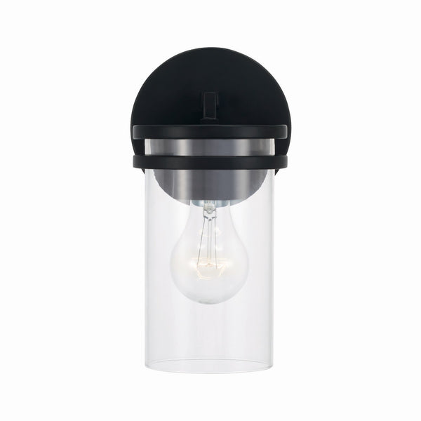 Loren 5" One Light Wall Sconce, Matte Black