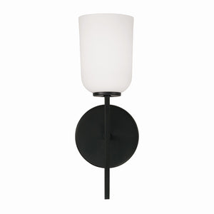 Mila 5" One Light Wall Sconce, Matte Black