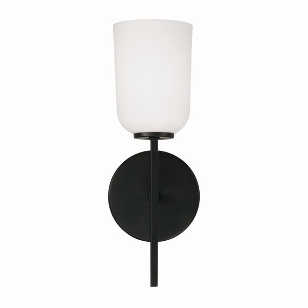 Mila 5" One Light Wall Sconce, Matte Black