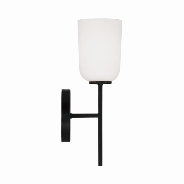 Mila 5" One Light Wall Sconce, Matte Black