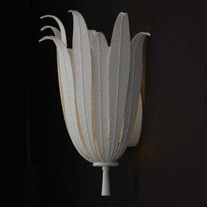 Evie 13'' One Light Wall Sconce, Textured White - Alternate Product Image 3.jpg