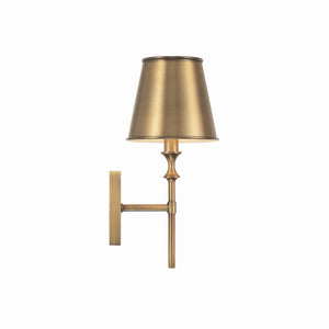 Quincy 6.5" One Light Wall Sconce, Aged Brass