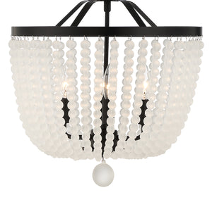 Kylie 16.5'' Four Light Semi Flush Mount, Matte Black - Alternate Product Image 1.jpg