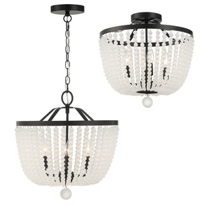Kylie 16.5'' Four Light Semi Flush Mount, Matte Black - Alternate Product Image 2.jpg