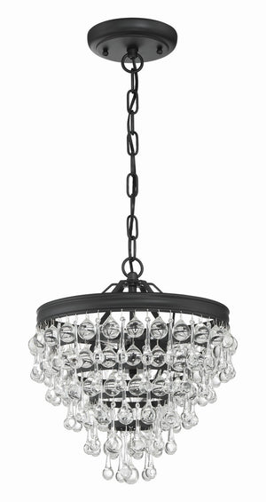 Bauble 13'' Three Light Mini Chandelier, Matte Black - Alternate Product Image 1.jpg