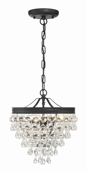Bauble 13'' Three Light Mini Chandelier, Matte Black - Alternate Product Image 2.jpg