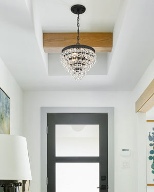 Bauble 13'' Three Light Mini Chandelier, Matte Black Alt 5.jpg