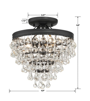Bauble 13'' Three Light Semi Flush Mount, Matte Black Alt 5.jpg