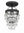 Bauble 7.25'' One Light Semi Flush Mount, Matte Black - Alternate Product Image 1.jpg