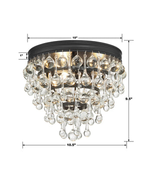 Bauble 10.5'' Three Light Flush Mount, Matte Black Alt 4.jpg