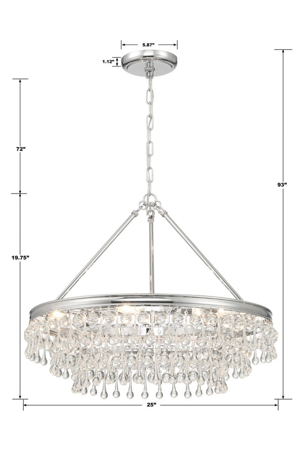 Bauble 25'' Six Light Chandelier, Polished Chrome Alt 5.jpg