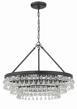 Bauble 25'' Six Light Chandelier, Matte Black - Alternate Product Image 1.jpg