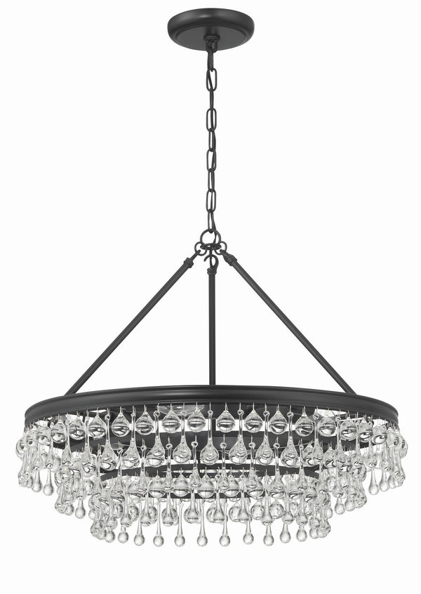 Bauble 25'' Six Light Chandelier, Matte Black - Alternate Product Image 1.jpg