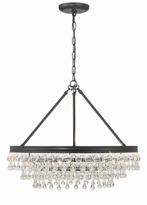 Bauble 25'' Six Light Chandelier, Matte Black - Alternate Product Image 2.jpg