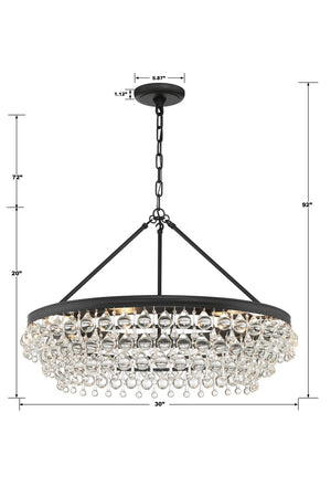 Bauble 30'' Six Light Chandelier, Matte Black Alt 5.jpg