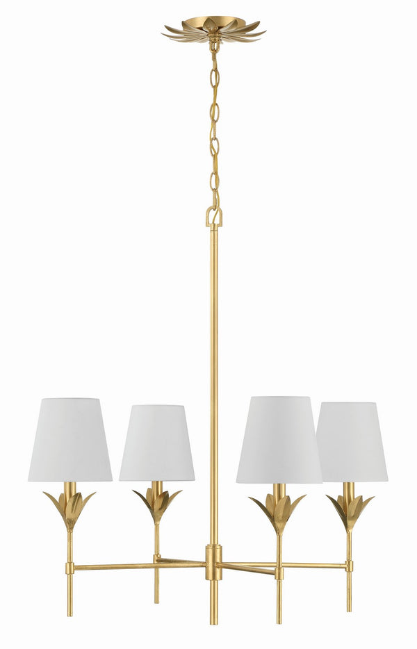 Laurel 28'' Four Light Chandelier, Antique Gold - Alternate Product Image 1.jpg